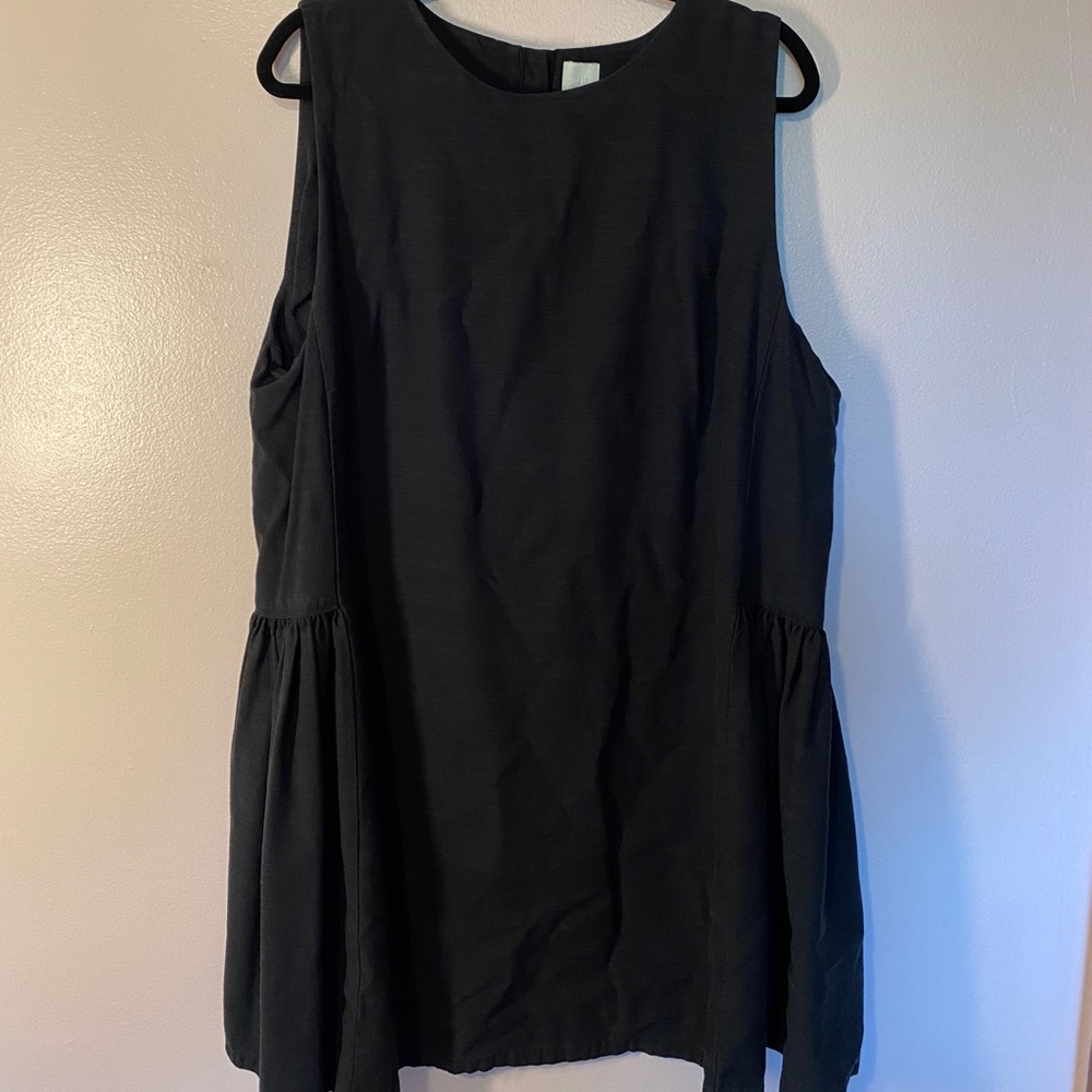 H&M shift dress flare detail buttons